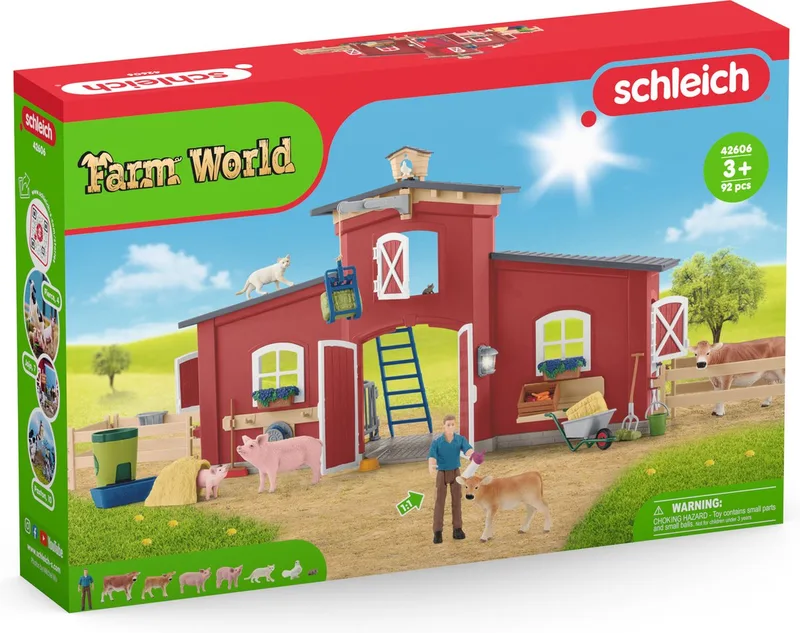 42606 Large Barn with Animals and Accessories de Schleich – photo du produit