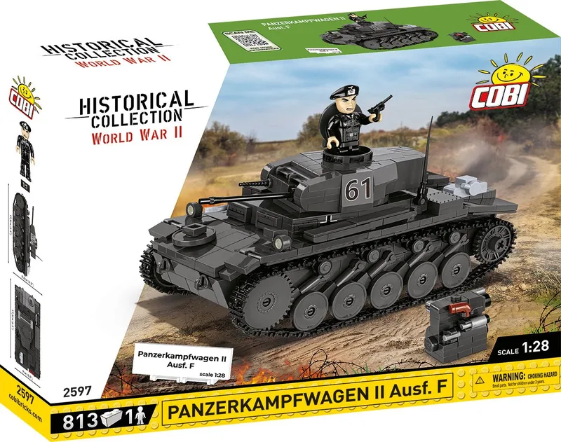 2597 Panzerkampfwagen II Ausf. F från COBI – miljöbild