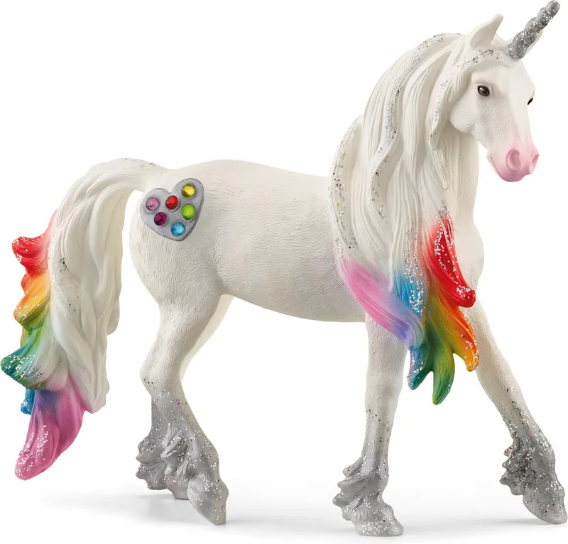 70725 Rainbow Love Unicorn Stallion från Schleich – produktbild