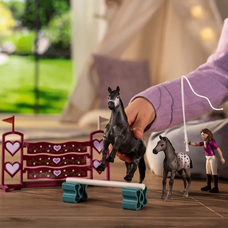 42776 Lisa's Tournament Training by Schleich – interior photo