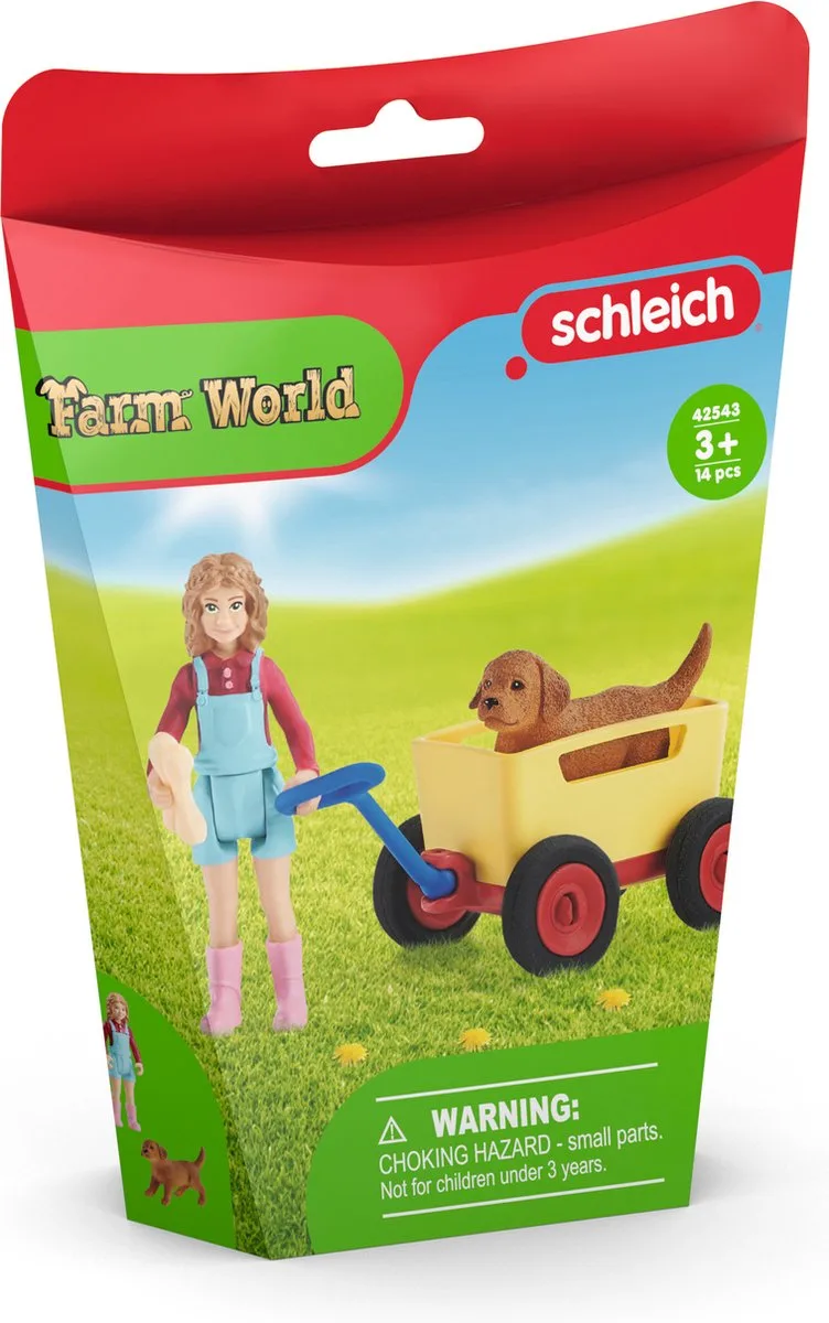 42543 Puppy Wagon Ride fra Schleich – produktbillede