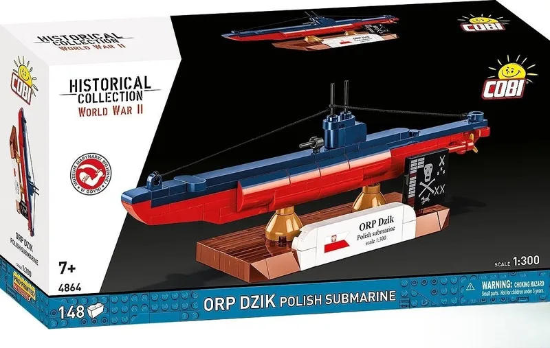 4864 ORP Dzik Polish Submarine fra COBI – miljøbillede
