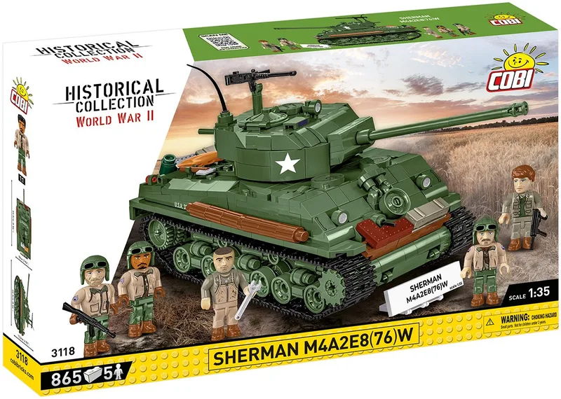 3118 Sherman M4A2E8(76)W de COBI – photo du produit