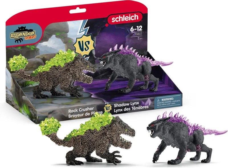 70827 Shadow Lynx vs. Rock Crusher de Schleich – photo du produit