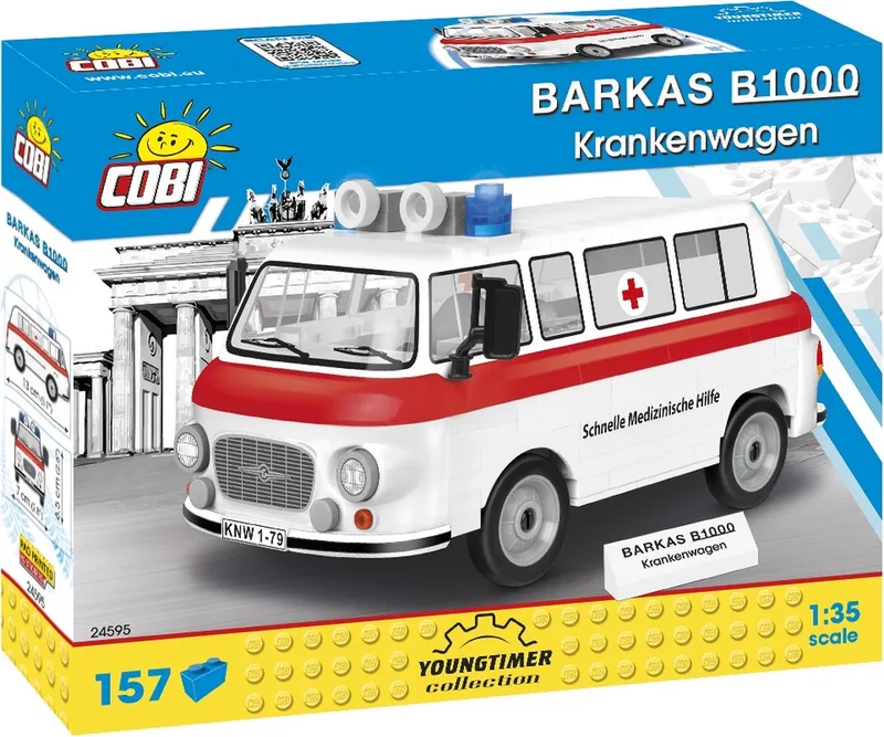 24595 Barkas B1000 Krankenwagen by COBI – interior photo