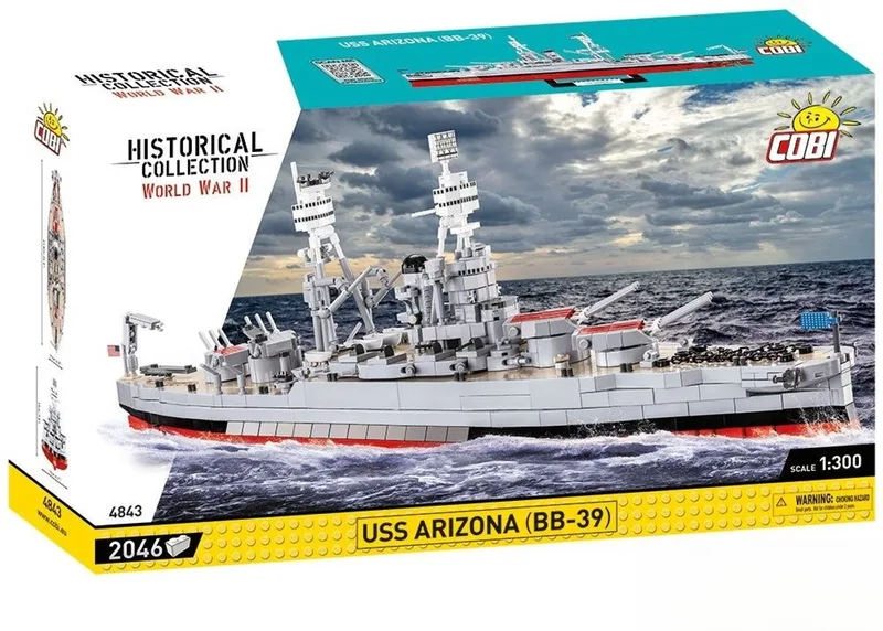 4843 USS Arizona (BB-39) fra COBI – produktbillede