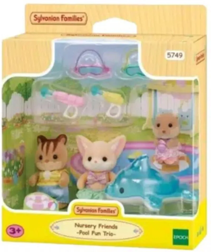 5749 Erlebniskindergarten Freunde “Poolspaß” fra Sylvanian Families – produktbillede