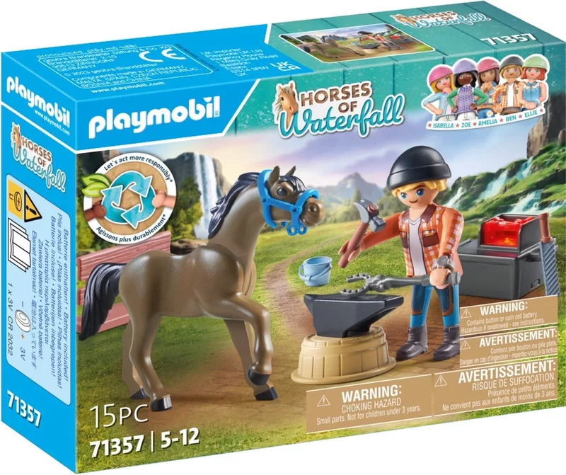 71357 Hufschmied Ben & Achilles fra Playmobil – miljøbillede