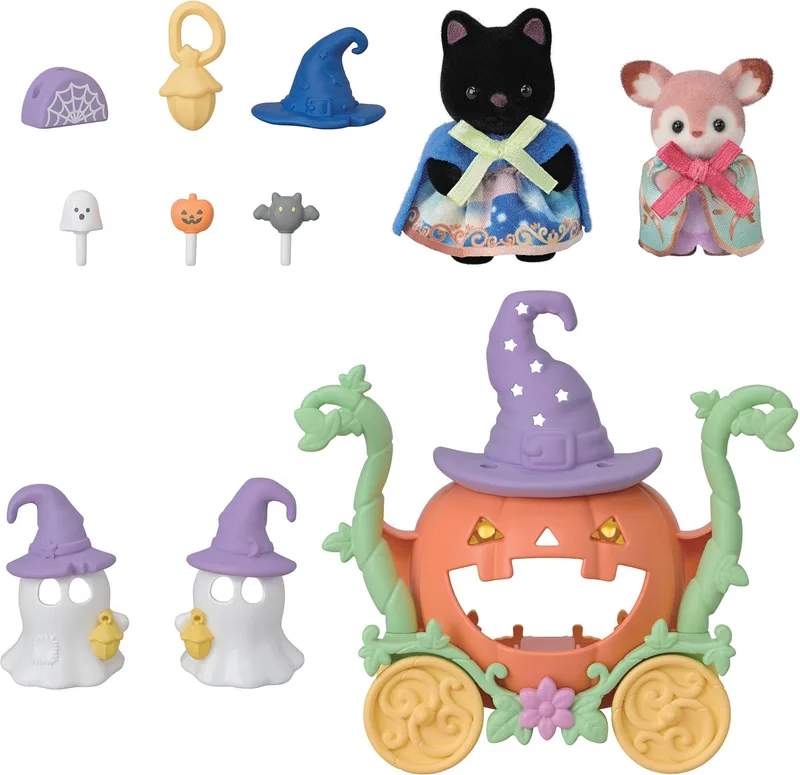 5869 Kürbiskutschen Spielset fra Sylvanian Families – produktbillede