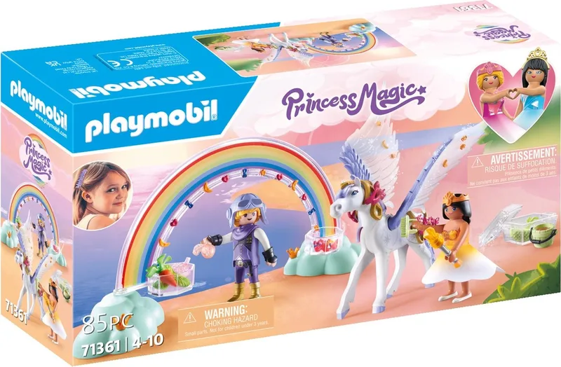71361 Himmlischer Pegasus mit Regenbogen de Playmobil – photo d’ambiance