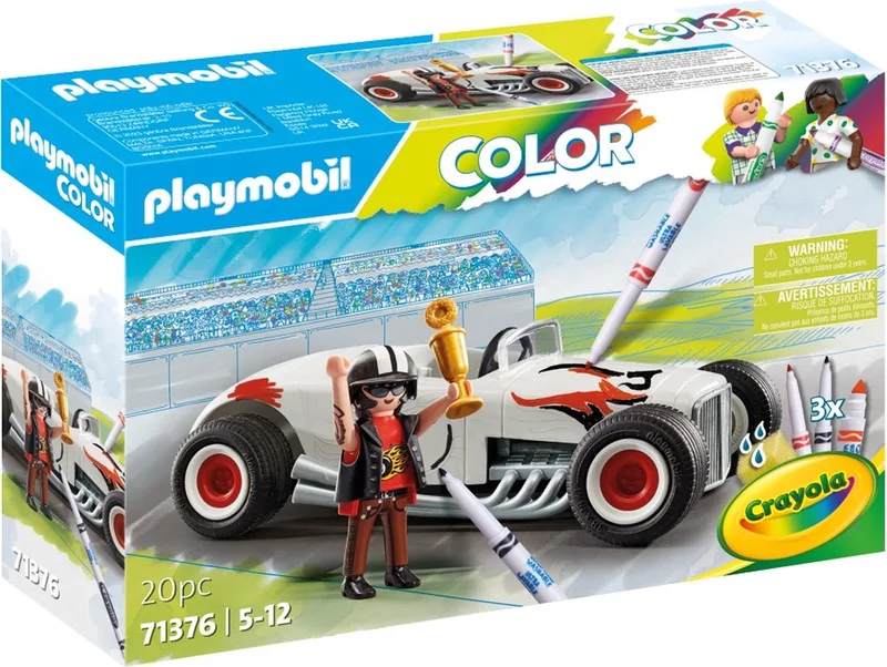 71376 PLAYMOBIL Color: Rennauto fra Playmobil – produktbillede