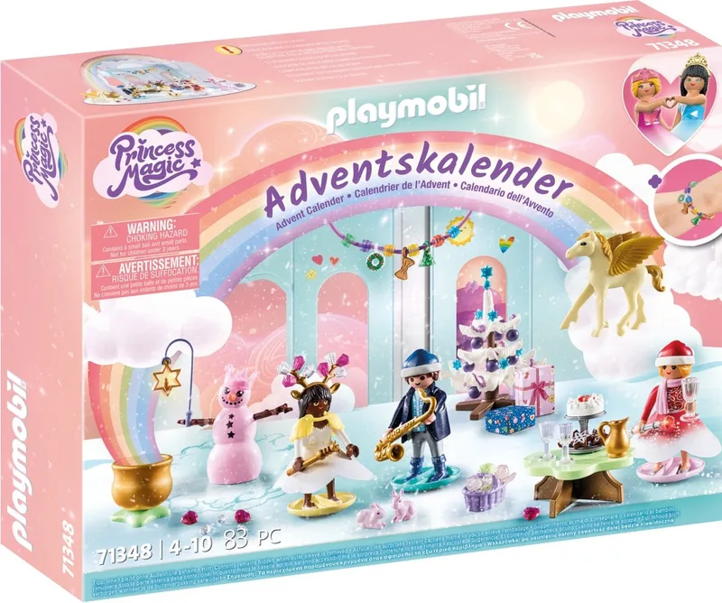 71348 Adventskalender "Weihnachtsfest unter dem Regenbogen" från Playmobil – miljöbild