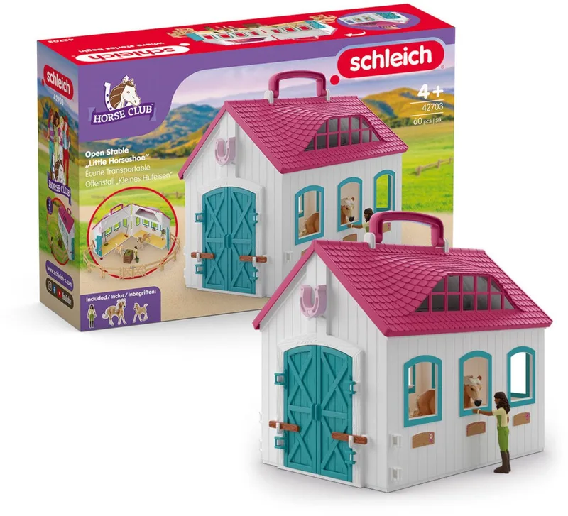 42703 Open Stable Little Horseshoe de Schleich – photo du produit
