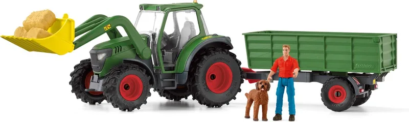 42608 Tractor with Trailer fra Schleich – produktbillede