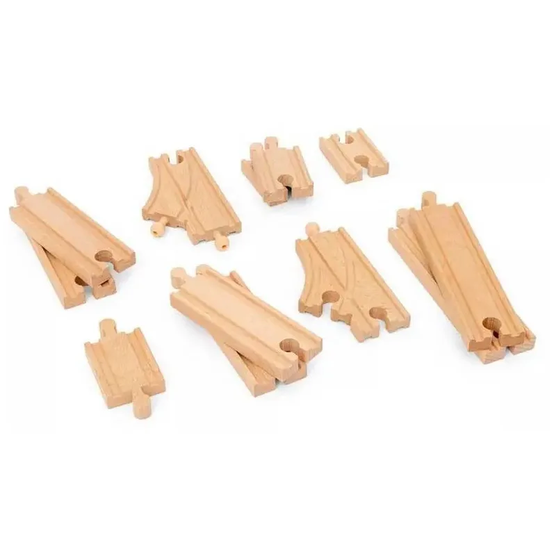 beginnersset rails - 12st fra BRIO i Flerfarvet – produktbillede 2 af 6