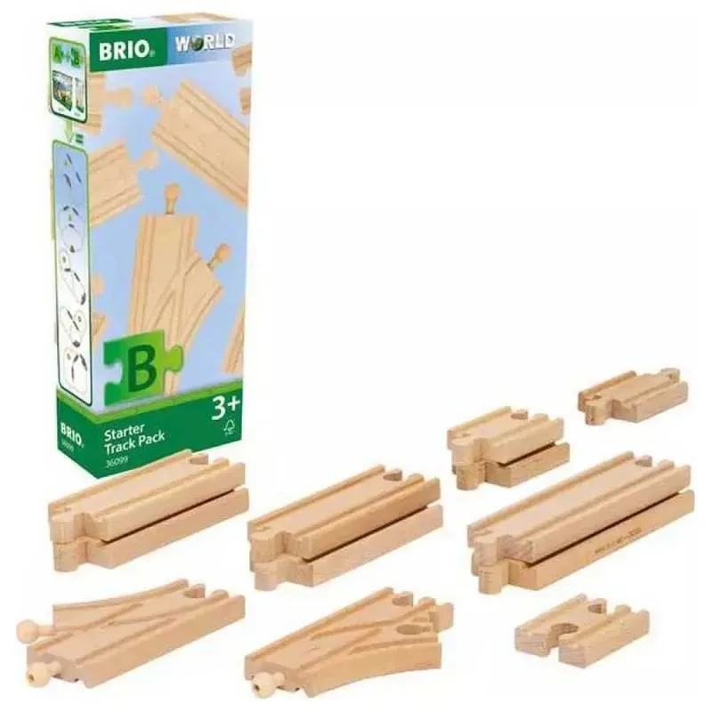 beginnersset rails - 12st fra BRIO i Flerfarvet – produktbillede 3 af 6