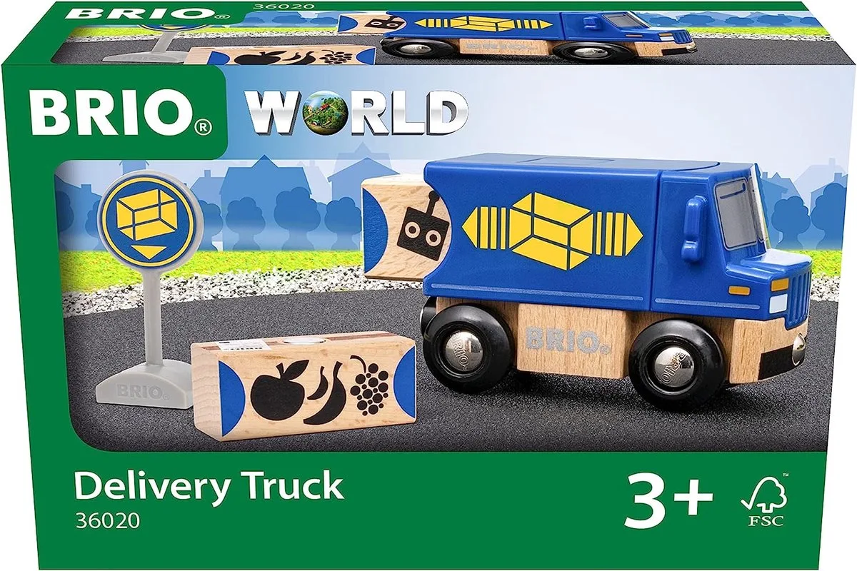 Bestelwagen - 36020 von BRIO in Blau – Produktfoto