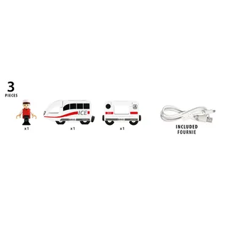 Brio 63608800 Hogesnelheidstrein ICE (batterij) de BRIO en Kleurloos – photo du produit 3 sur 6