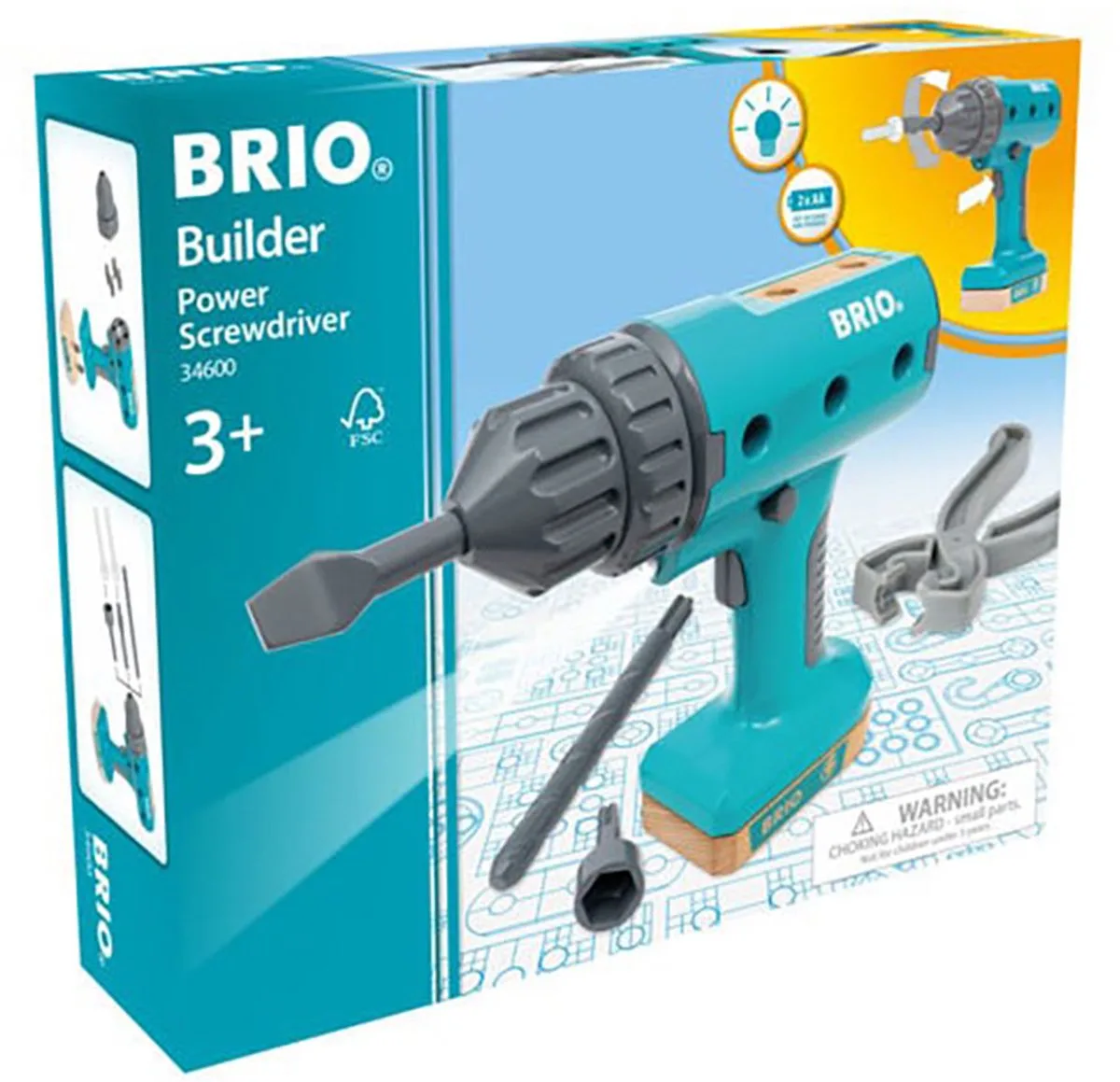 Kinder-Akkuschrauber Builder Akkuschrauber von BRIO in Mehrfarbig – Produktfoto