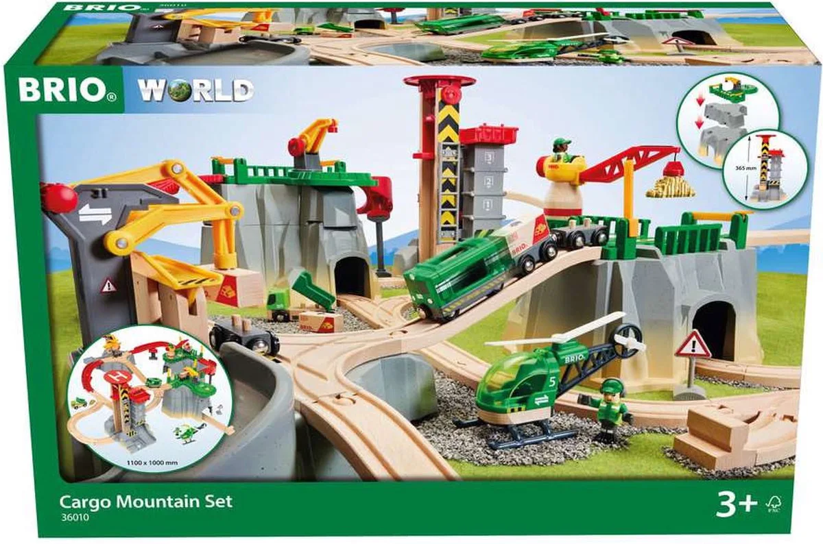 Cargo Mountain Set - 36010 - Treinbaan von BRIO in Mehrfarbig – Produktfoto