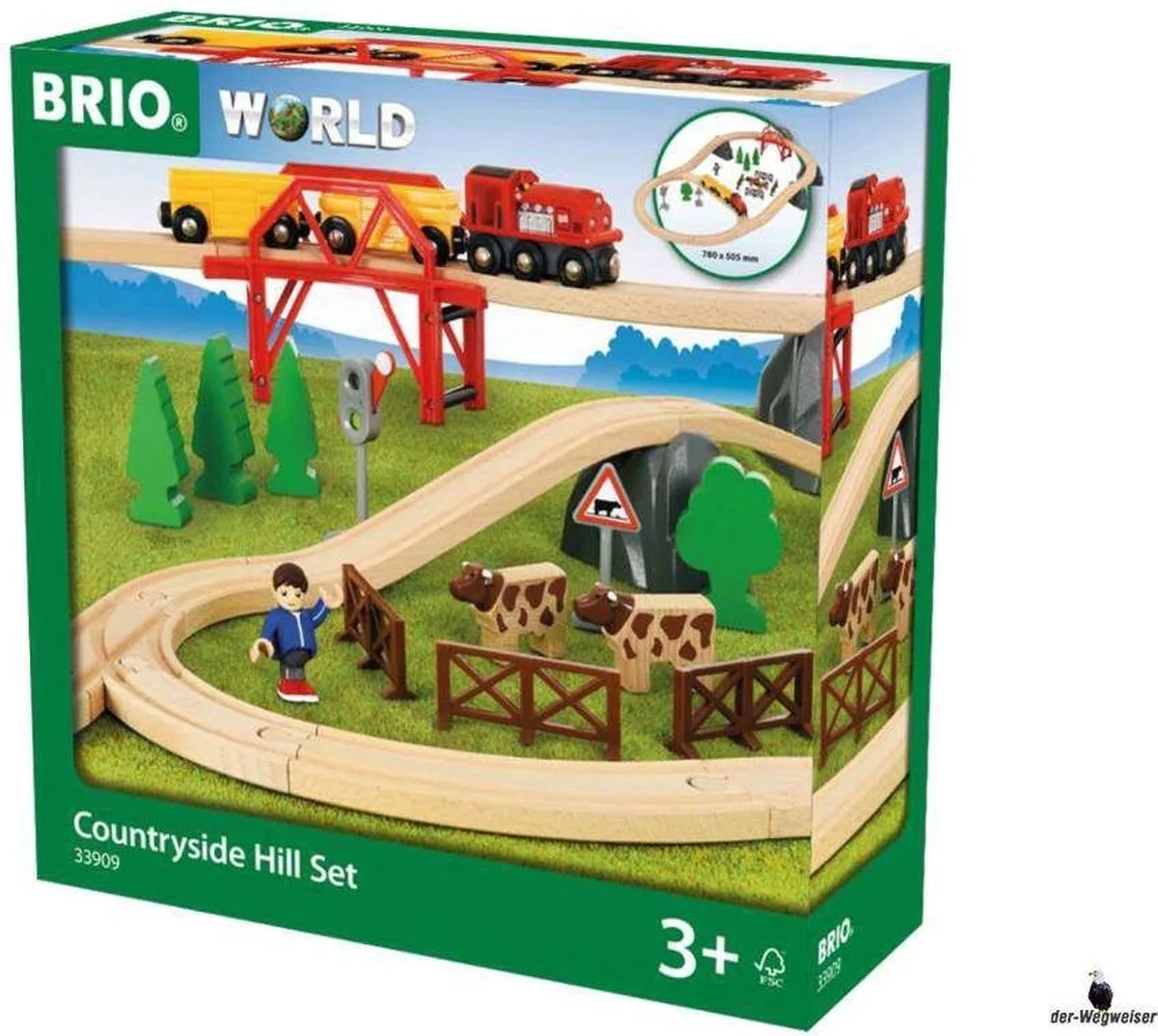 Countryside Hill set 33909 van BRIO in Blauw – productfoto