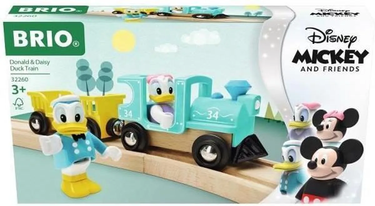 Donald & Daisy Duck Train (32260) van BRIO in Meerkleurig – productfoto