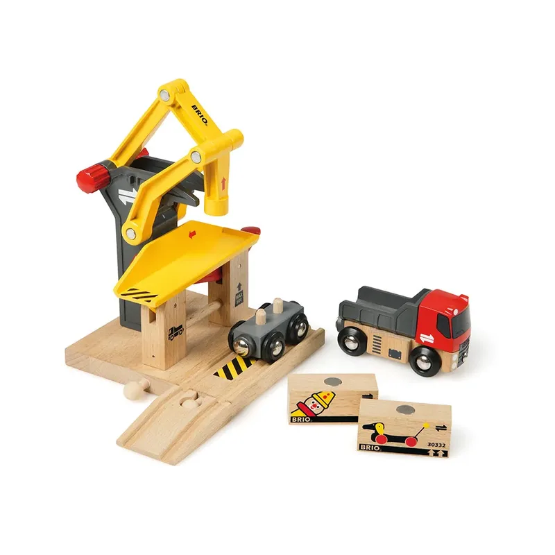 Goederen laadstation - 33280 - treinbaanonderdeel fra BRIO i Gul – produktbillede 4 af 6
