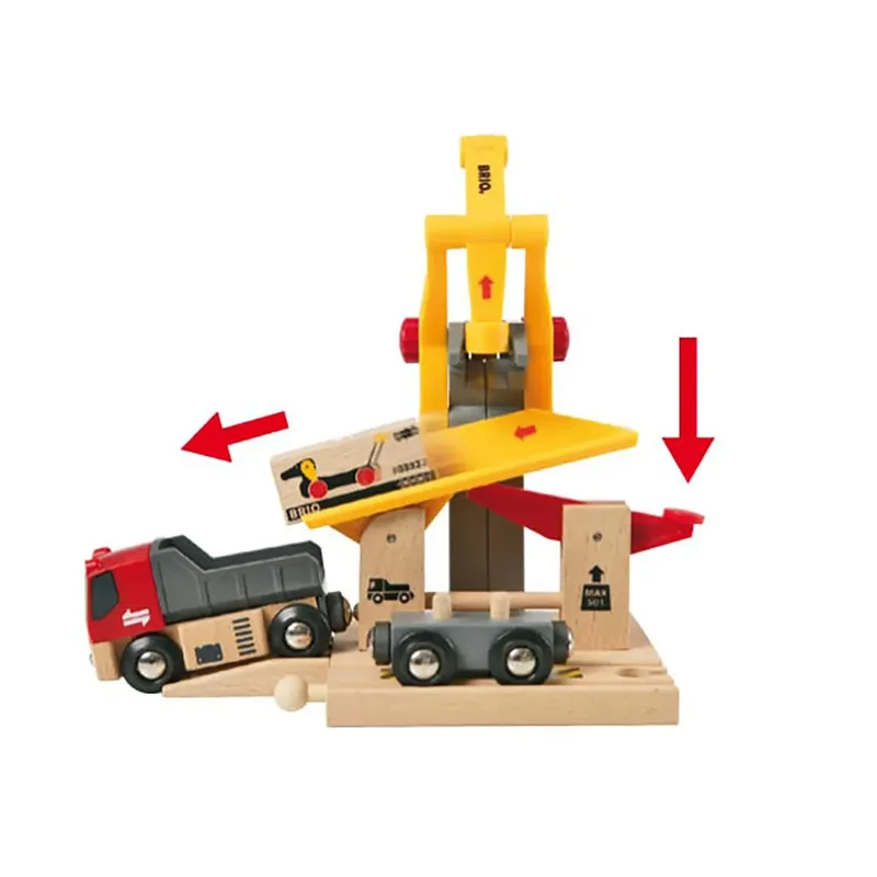 Goederen laadstation - 33280 - treinbaanonderdeel fra BRIO i Gul – produktbillede 3 af 6