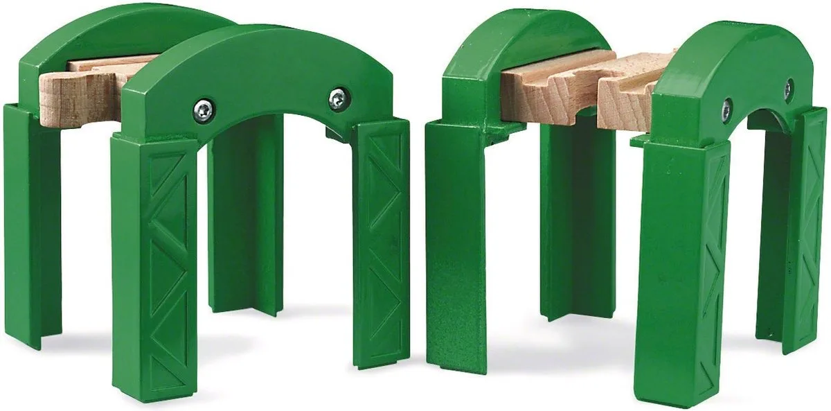 Stacking Track Supports von BRIO in Grün – Produktfoto