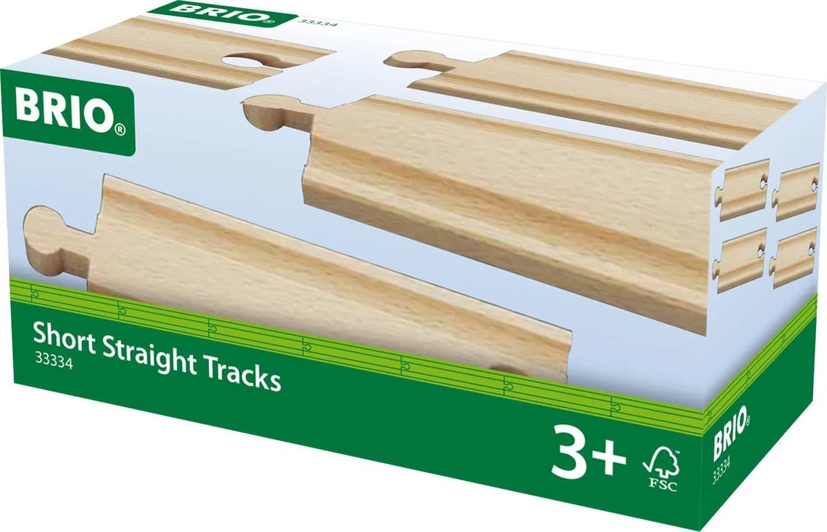 Short Straight Tracks von BRIO in Mehrfarbig – Produktfoto