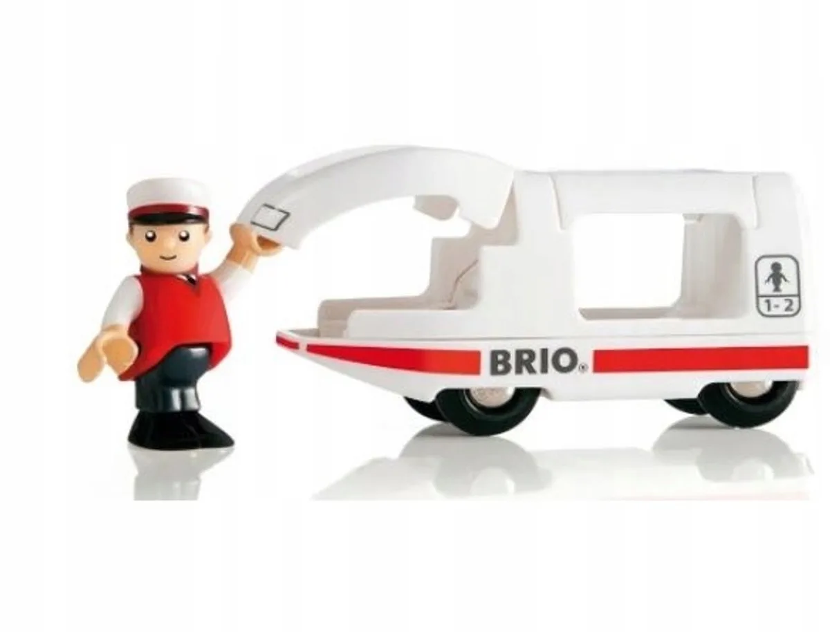 Houten Trein met Machinist - Speelgoed 3 Jaar+ de BRIO en Blanc – photo du produit