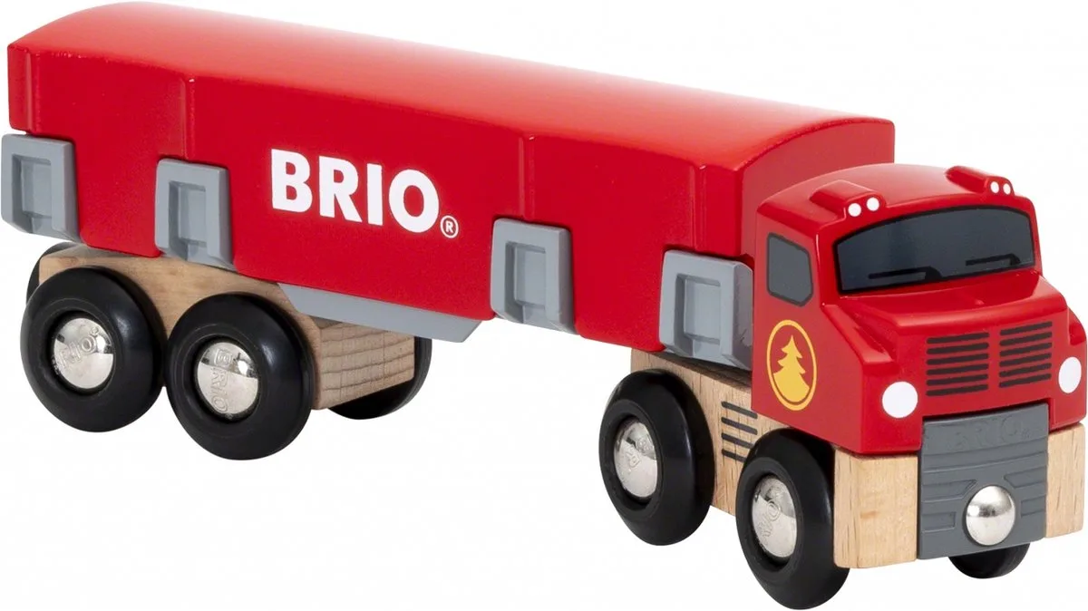 Houttransportvrachtwagen - 33657 - uitbreiding voor BRIO World - vanaf 3 jaar de BRIO en Multicolore – photo du produit