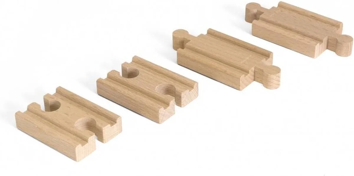 Korte rechte rails - 33393 - uitbreiding voor BRIO World - vanaf 3 jaar de BRIO en Multicolore – photo du produit