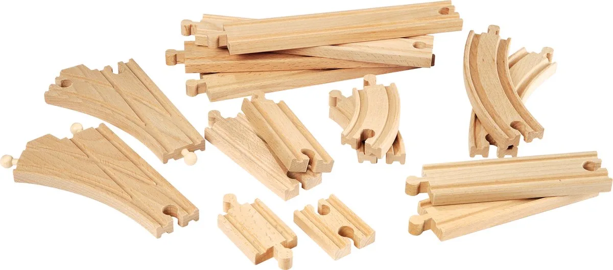World Mittleres Schienensortiment, Bahn von BRIO in Braun – Produktfoto