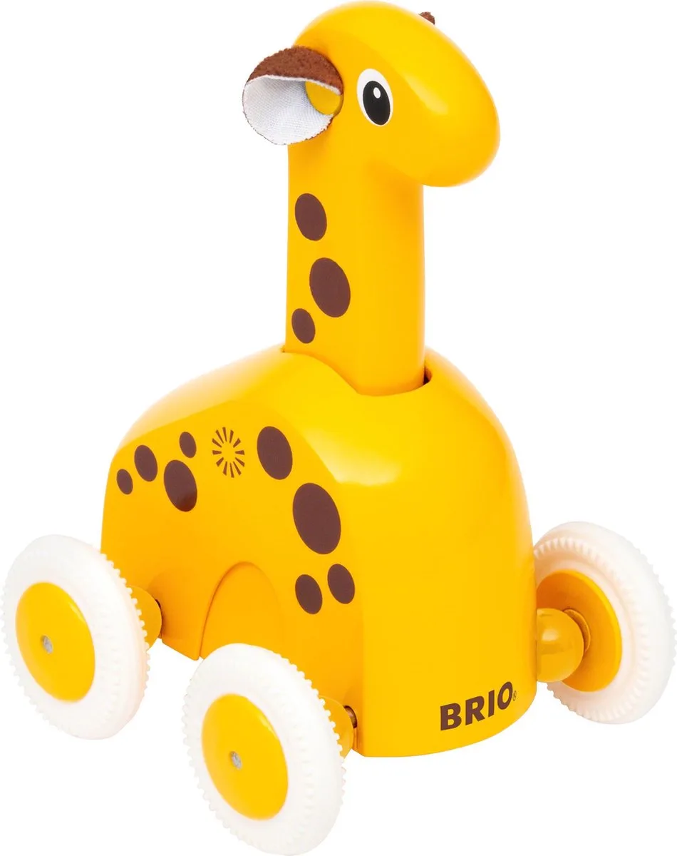 Push & Go Giraffe Pädagogisches Spielzeug von BRIO in Gelb – Produktfoto