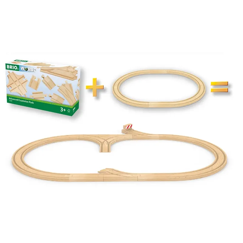 Rails uitbreidingsset voor experts - 33307 - Treinbaanonderdeel från BRIO i Brun – produktbild 3 av 4