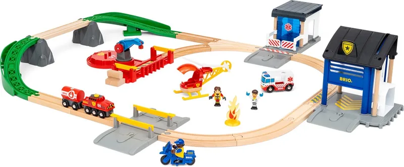 Reddingsteam Treinset - 36025 - Treinbaan by BRIO in Multicolour – product photo
