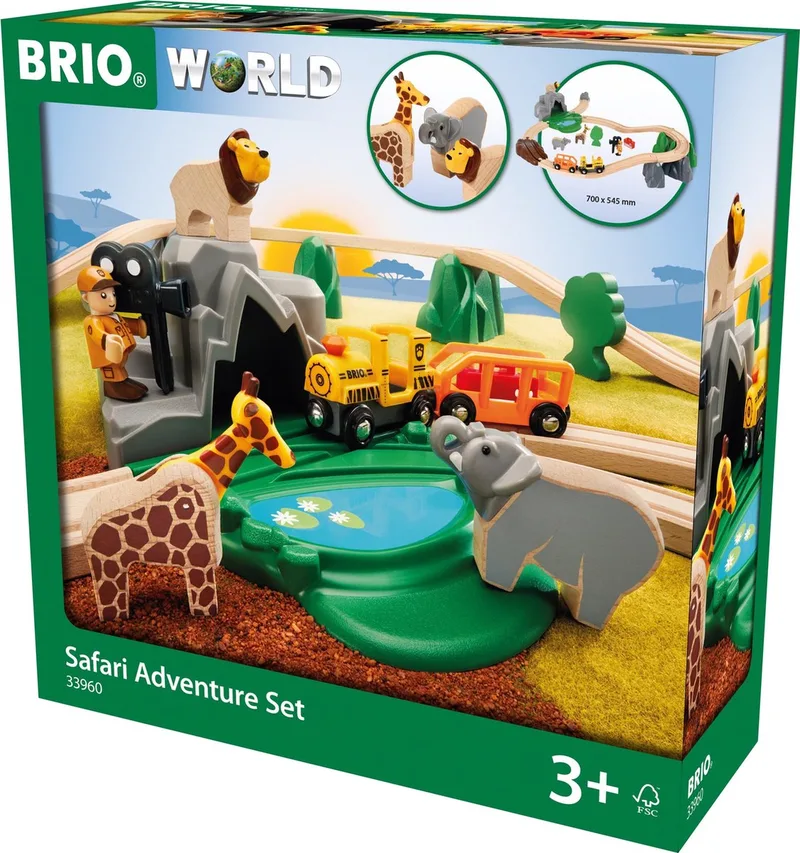 Safari-eventyrtogssæt (33960) fra BRIO i Flerfarvet – produktbillede