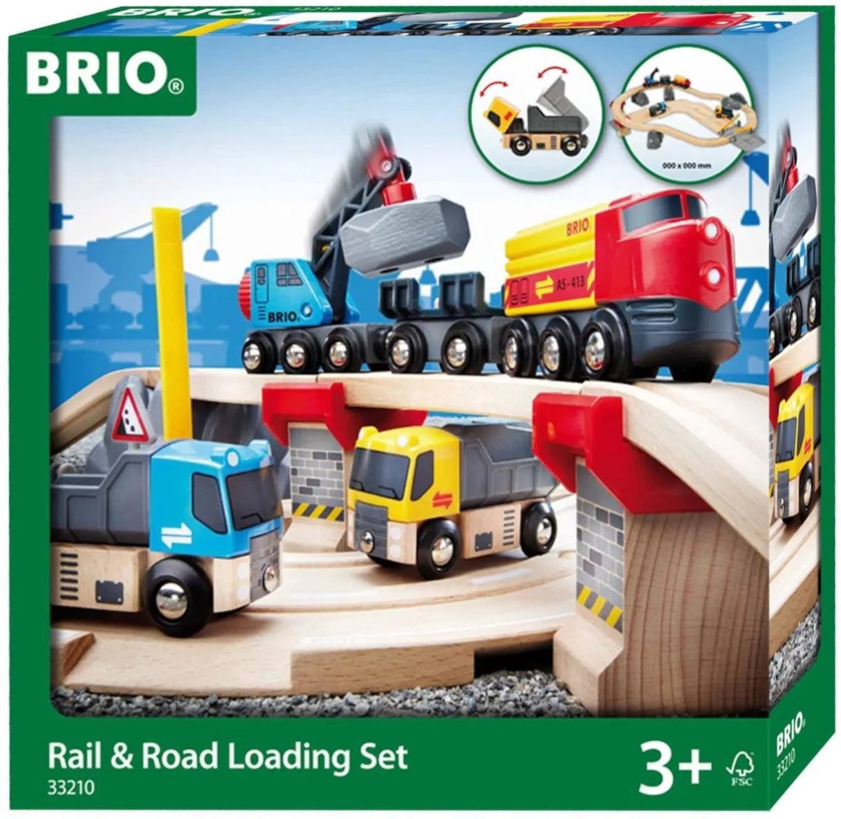 Spoor en Weg Transportset - 33210 van BRIO in Meerkleurig – productfoto