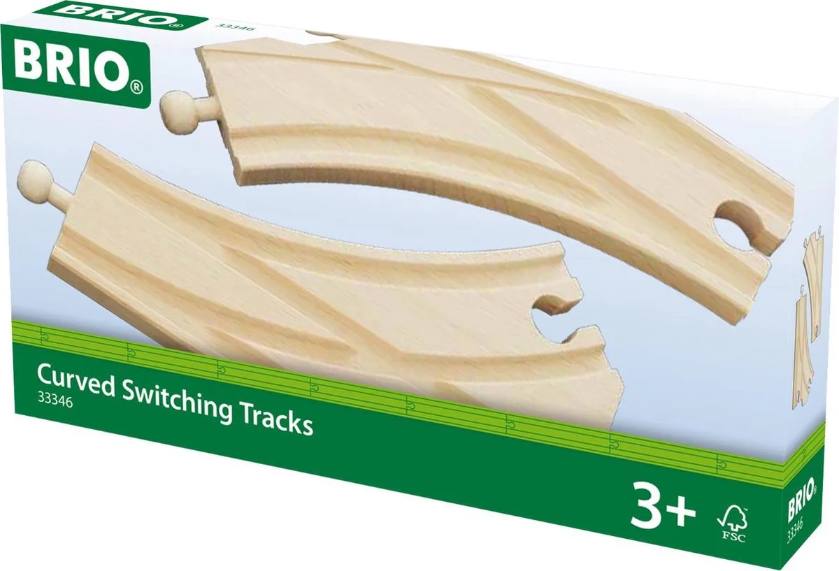 Spoor wissels - 33346 - uitbreiding voor BRIO World - vanaf 3 jaar van BRIO in Meerkleurig – productfoto