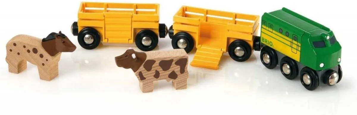 Trein met boerderijdieren - 33404 - uitbreiding voor BRIO World - vanaf 3 jaar fra BRIO i Grøn – produktbillede