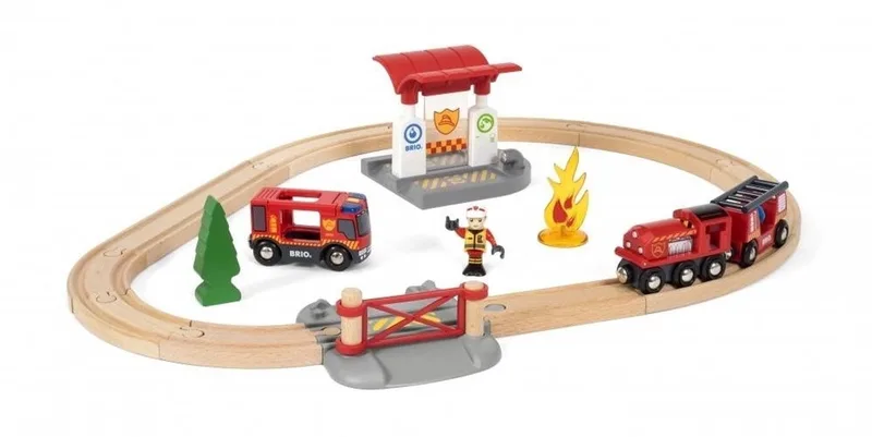 Treinset bij de brandweer - 33815 by BRIO in Multicolour – product photo