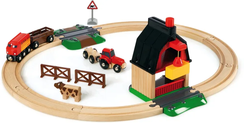 Treinset met boerderij - Educatief speelgoed voor kinderen - 33719 by BRIO in Multicolour – product photo