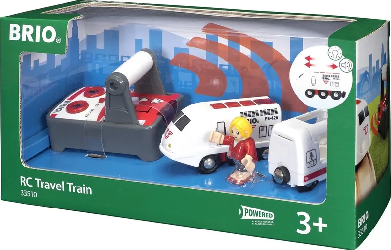 Witte RC locomotief met afstandsbediening - 33510 - Treinbaanonderdeel by BRIO in White – product photo