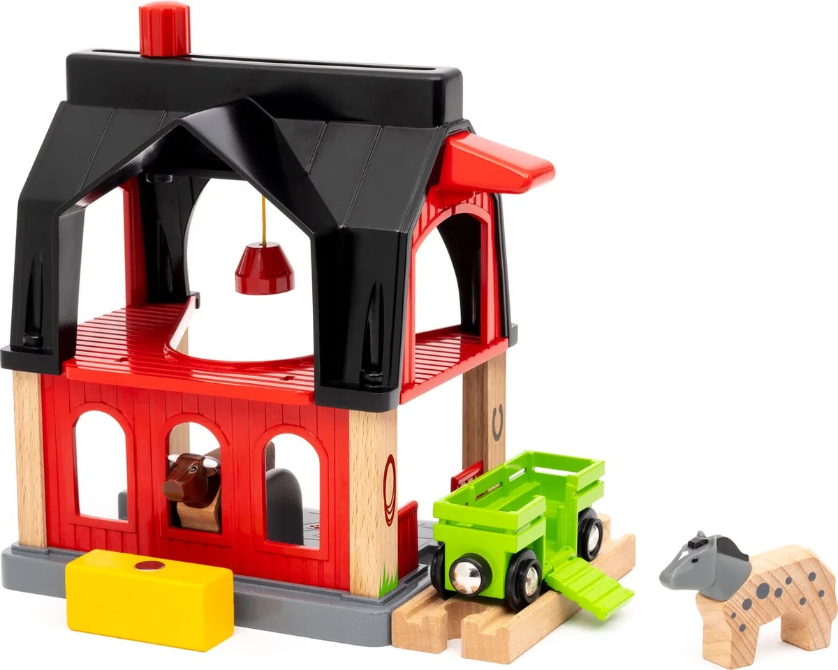 World â€“ 36012 Stal | Accessoire voor treinset voor kinderen vanaf 3 jaar fra BRIO i Flerfarvet – produktbillede