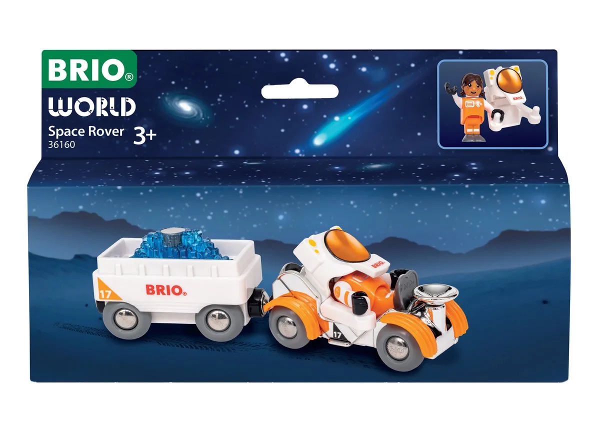 World Rover- Ruimteverkenner - ruimtevoertuig met astronaut en vrachtwagen - 5-delig - vanaf 3 jaar från BRIO i Flerfärgad – produktbild