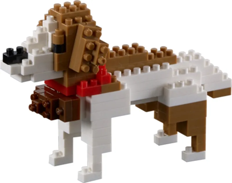 Bergbernhardiner Hond - Nano Bouwset Dieren - 140 onderdelen - Vanaf 8 jaar by Brixies in Zwart – product photo