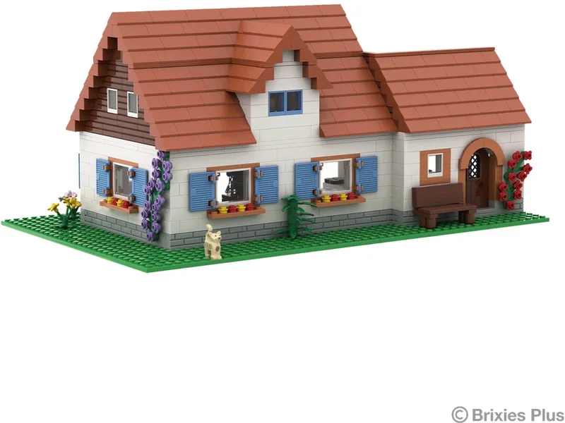Bouwpakket Bouwstenen Brixies DIY Boerderij by Brixies in Wit – product photo
