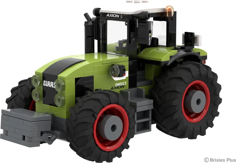 Bouwpakket Bouwstenen DIY Tractor Trekker Claas Axion 960 Brixies Plus de Brixies en Groen – photo du produit
