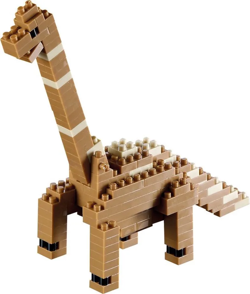 Brachiosaurus - Nano Bouwset Dinosaurus - 138 onderdelen - Vanaf 8 jaar från Brixies i Zwart – produktbild